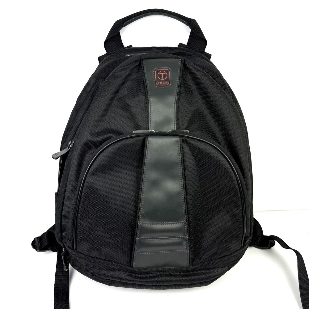 Tumi Tech Backpack Black Ballistic Nylon Rucksack Travel Laptop Carry On Durable - Picture 4 of 15